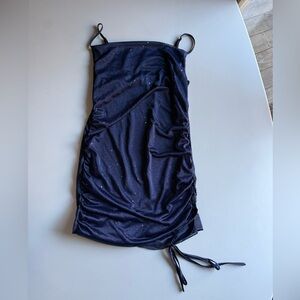 Elegant Navy Blue Women's Dress